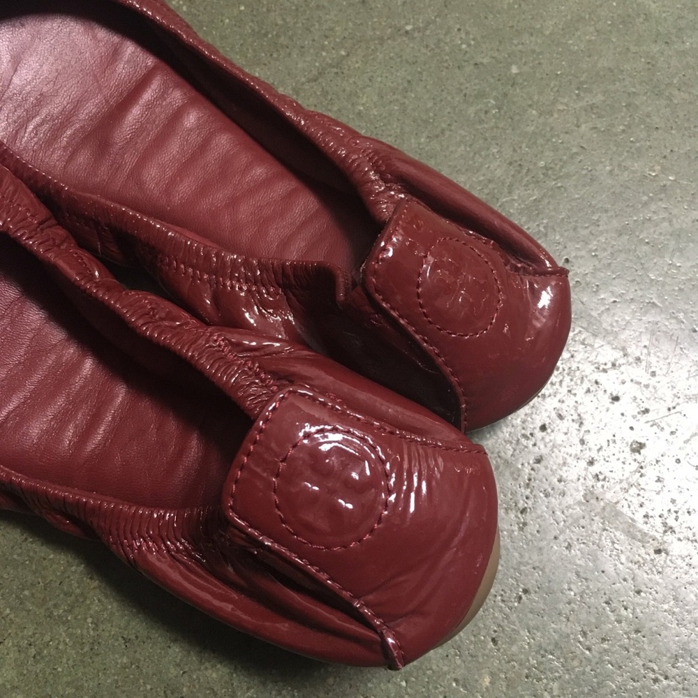 Tory Burch Red Flats Shoe Size 8.5 - Picture 4 of 7